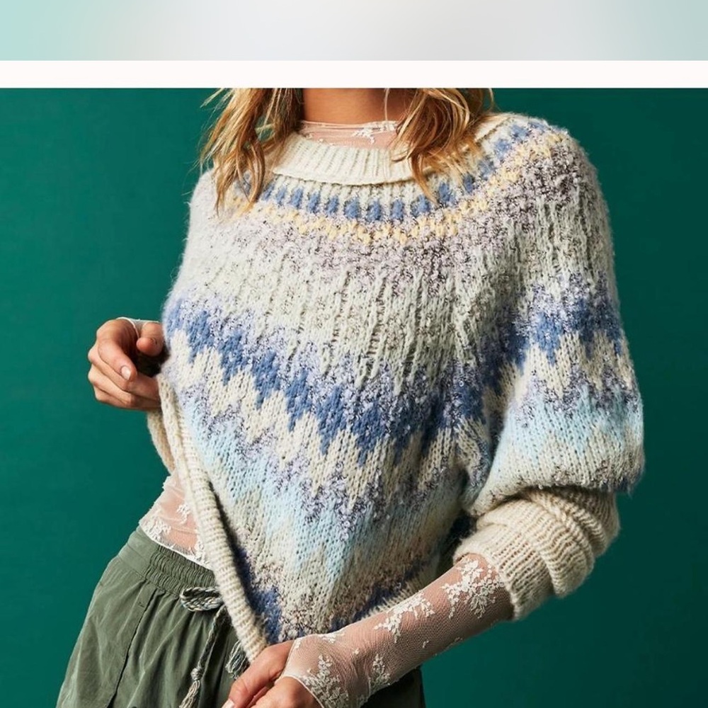 Free People Multicolor Knit Sweater